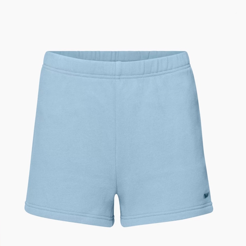 Tan cozy fleece shorts